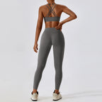 Women’s Yoga Clothing Set – Seamless 2 Piece Athletic Wear with High Waist Leggings & Top
