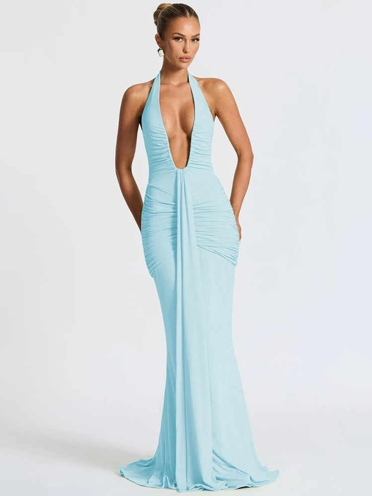 Kamiko Halter Dress-Blumora