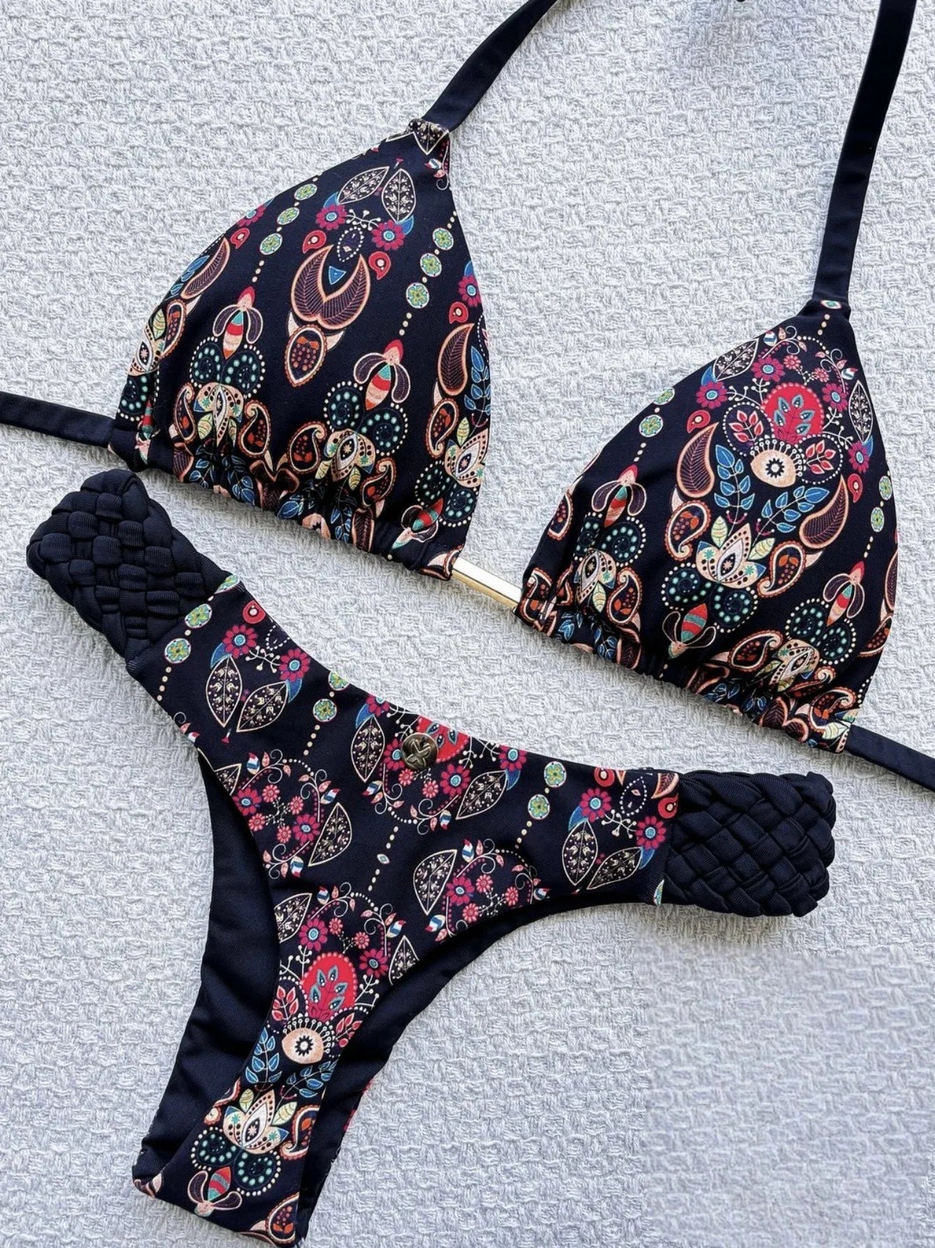 Print Halter Bikini-Blumora