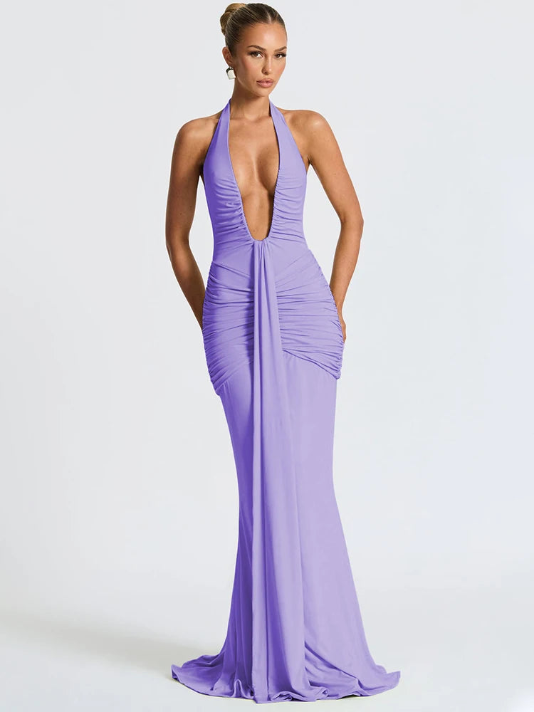 Kamiko Halter Dress-Blumora